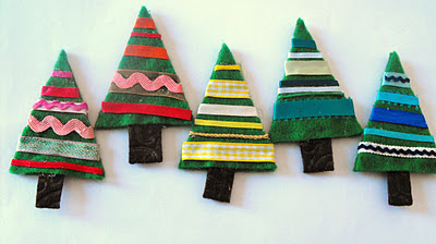 Ribbon Felt Trees