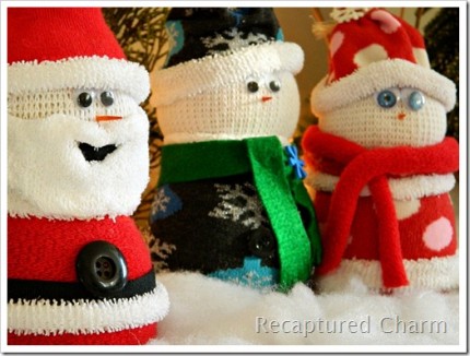 Sock Snowman & Santa