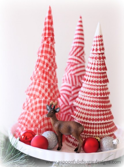 Cupcake Liner Christmas Trees