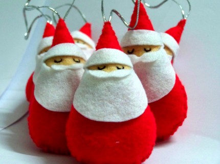 Felt Santa Ornament Patterns