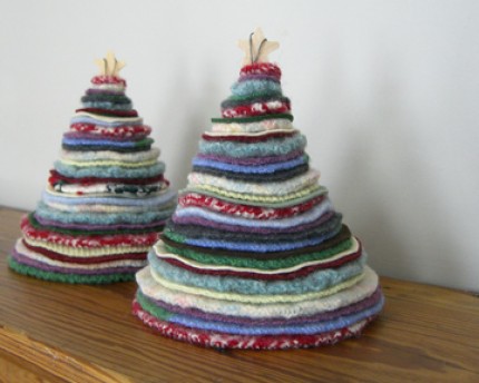 Recycled Sweater Trees