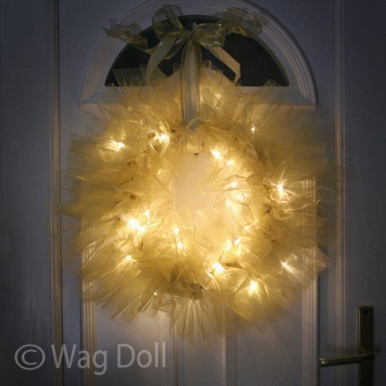 Twinkle Tulle Christmas Wreath