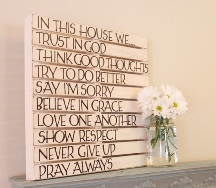 Inspirational Pallet Wall Art