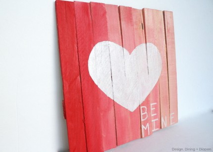 Mini Pallet Valentine's Day Plaque