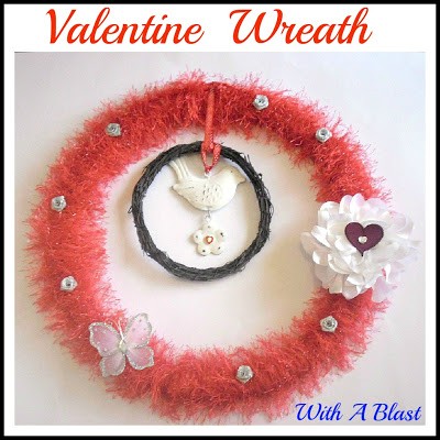 Fuzzy Valentine Wreath