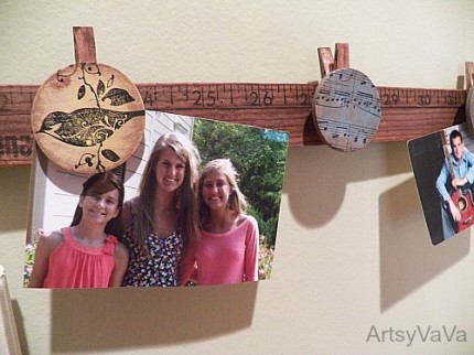 Yard Stick Photo Display