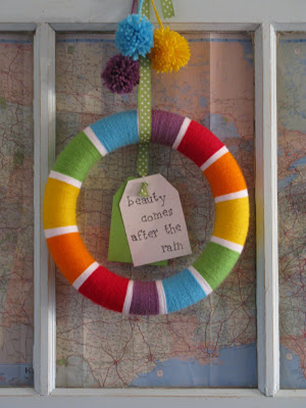 14 Colorful Wreaths You Can Make @craftgossip