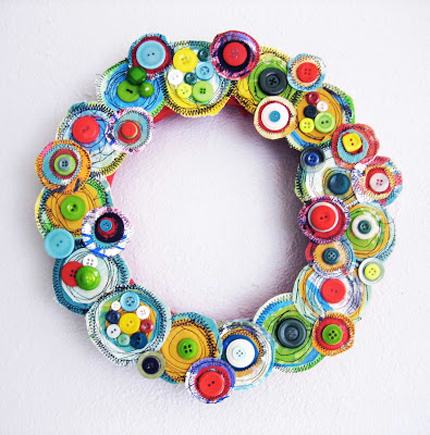 14 Colorful Wreaths You Can Make @craftgossip