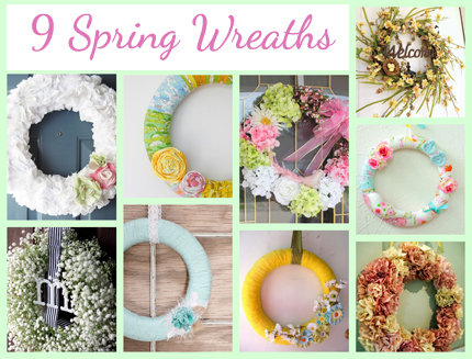 9 Springs Wreaths You Can Make @craftgossip