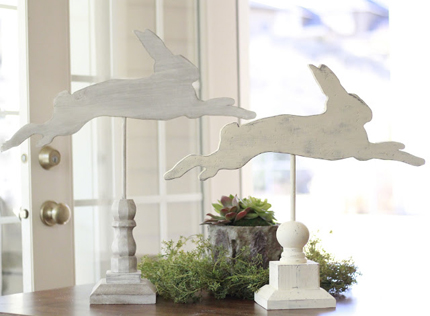 15 Bunny Silhouette Crafts for Easter @craftgossip