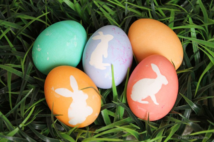 15 Bunny Silhouette Crafts for Easter @craftgossip