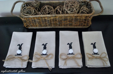 15 Bunny Silhouette Crafts for Easter @craftgossip