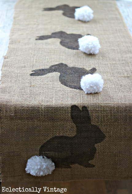 15 Bunny Silhouette Crafts for Easter @craftgossip