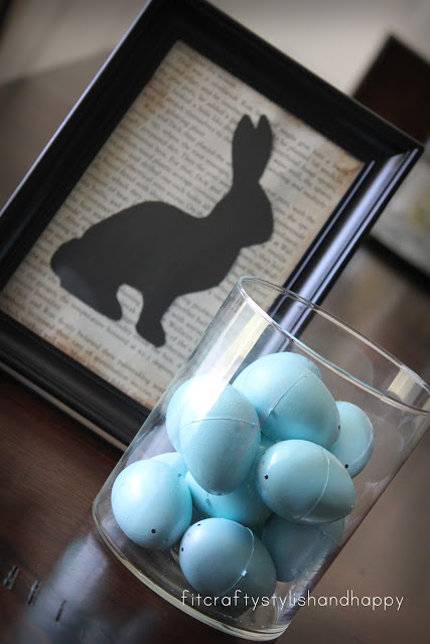 15 Bunny Silhouette Crafts for Easter @craftgossip