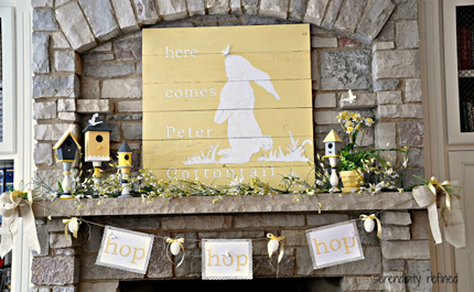 15 Bunny Silhouette Crafts for Easter @craftgossip