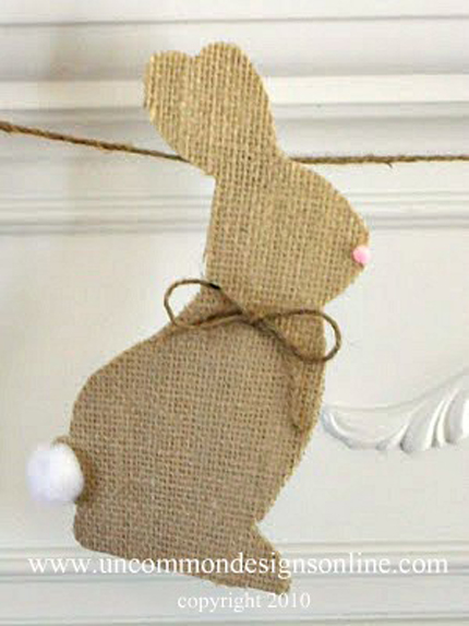 15 Bunny Silhouette Crafts for Easter @craftgossip