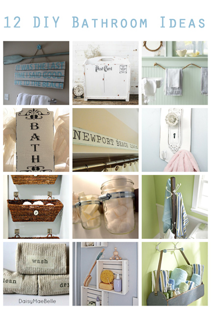 12 DIY Bathroom Ideas @craftgossip