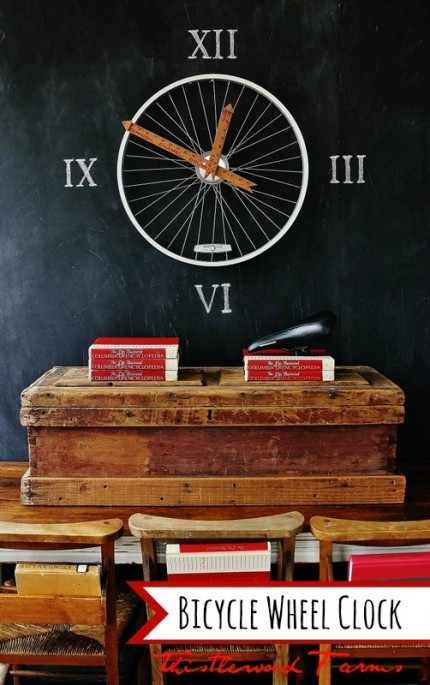 Bicycle Wheel Clock