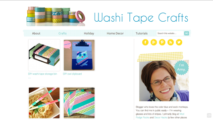 New Site: Washi Tape Crafts