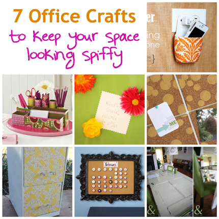 7 Office Crafts to keep your space looking spiffy @craftgossip