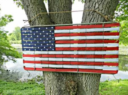 Crib Mattress Spring American Flag