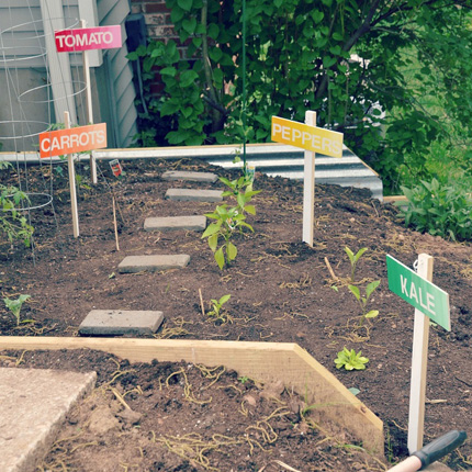 Ombre Garden Markers @craftgossip