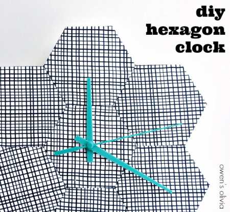 diy-hexagon-clock