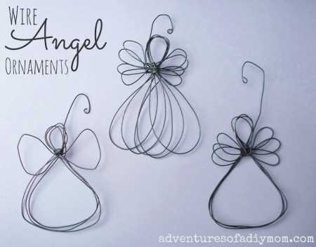 DIY Wire Angel Ornaments