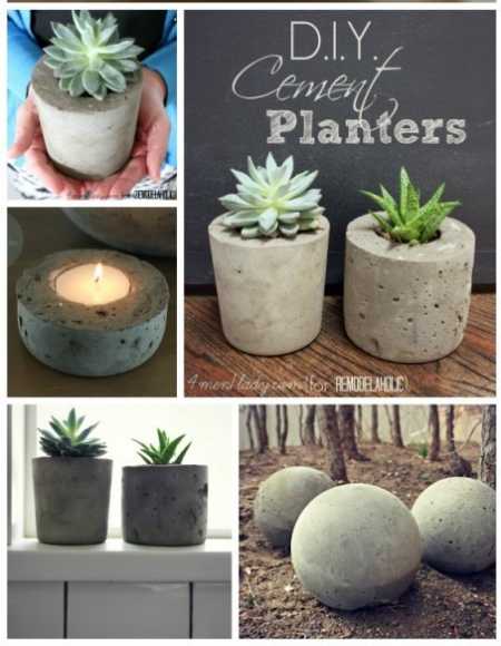 How to Make Your Own Easy Concrete Planters
