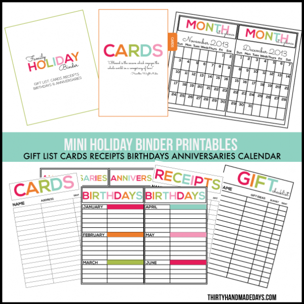 printablesforminiholidaybinder