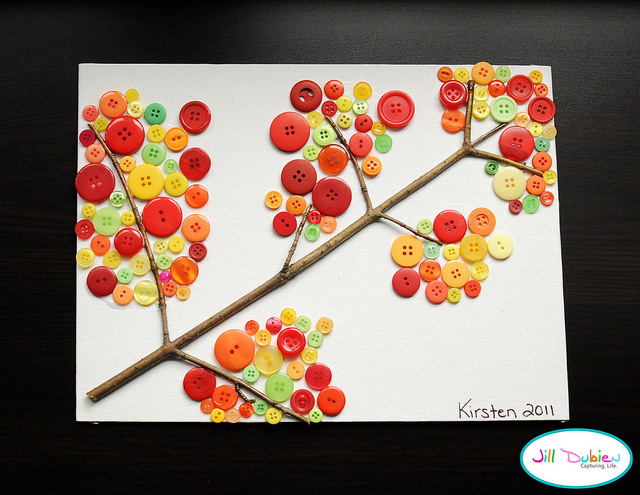 Fall Button Branch – Home and Garden