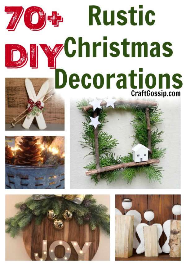 70 DIY Rustic Farmhouse Christmas Decorations – Craft Gossip