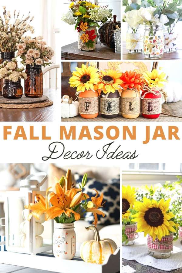 fall mason jar centerpieces