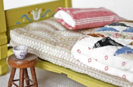 Transform Clothespins Into a Charming Dollhouse Bed