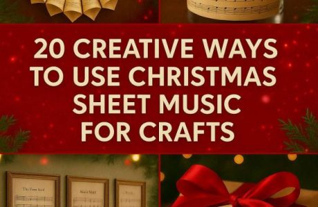 20 Creative Ways to Use Christmas Sheet Music for Crafts