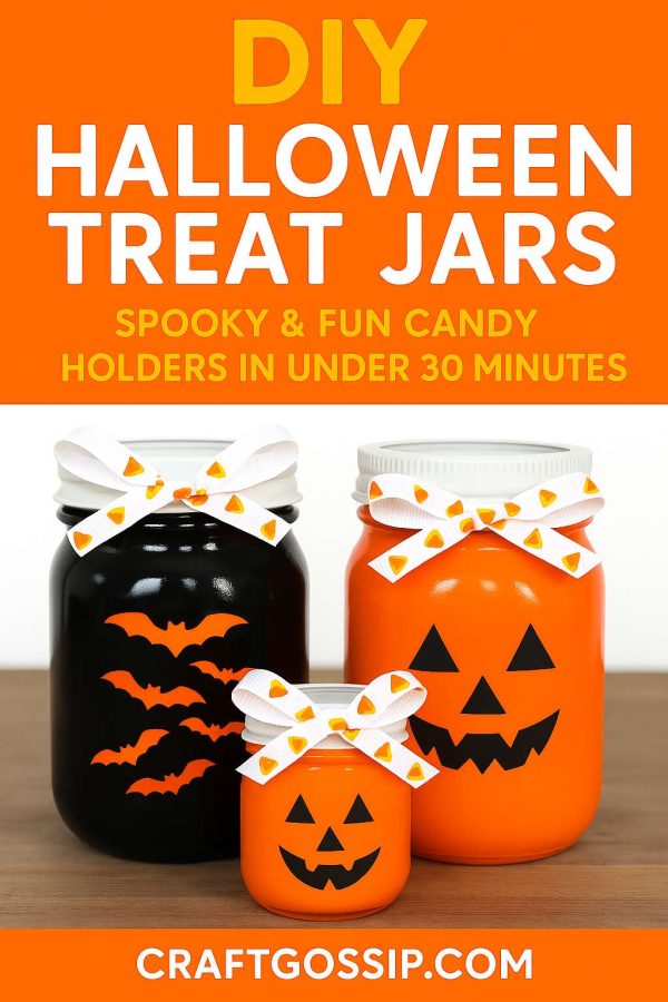 DIY Halloween Treat Jars – Spooky and Fun Candy Holders in Under 30 Minutes