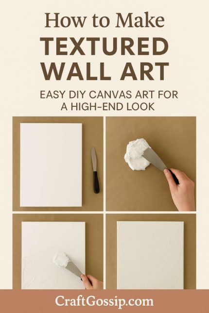 How to Make Textured Wall Art: Easy DIY Canvas Art – Home and Garden
