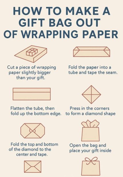 How to Make a Gift Bag Out of Wrapping Paper – Home and Garden
